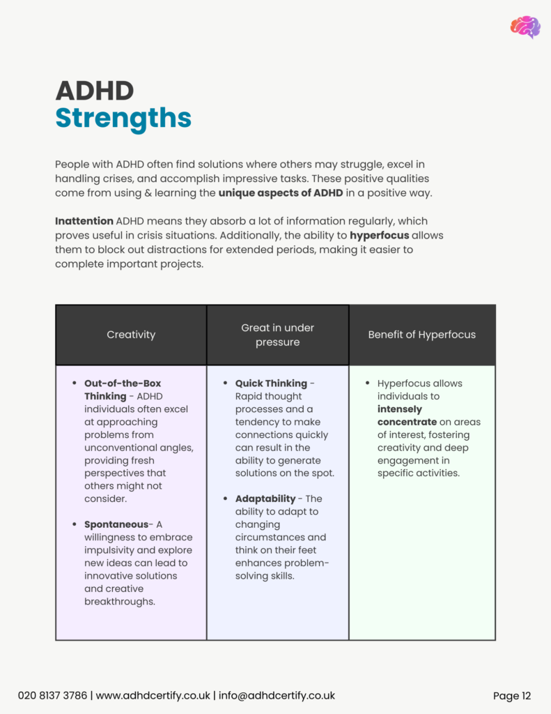 ADHD Strengths