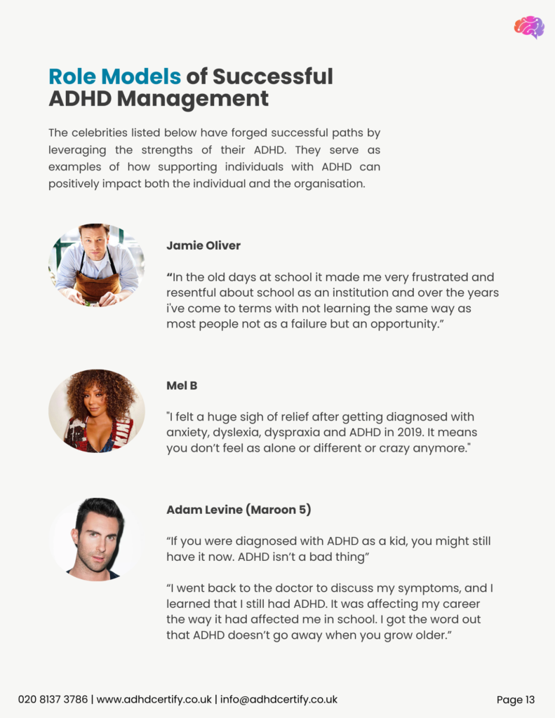 Role Models of Successful ADHD Management